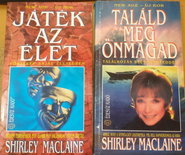 Shirley MacLaine: 2 db Shirley MacLaine ezoterikus könyv: Játék az élet + Találd meg önmagad antikvár