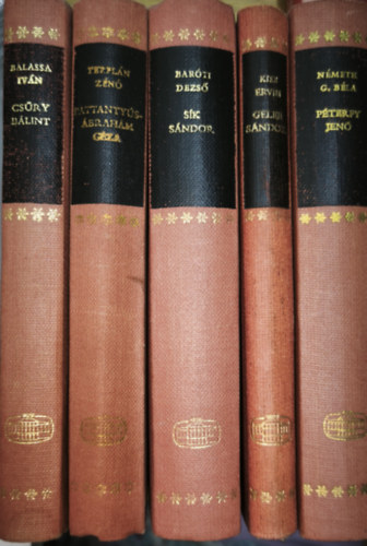 Balassa Iván, Terplán Zénó, Baróti Dezső, Kiss Ervin, Németh G. Béla: 5db emlékkönyv A Múlt Magyar Tudósai gondozásában - Csűry Bálint, Pattantyús-Ábrahám Géza, Sík Sándor, Geleji Sándor, Péterfy Jenő antikvár