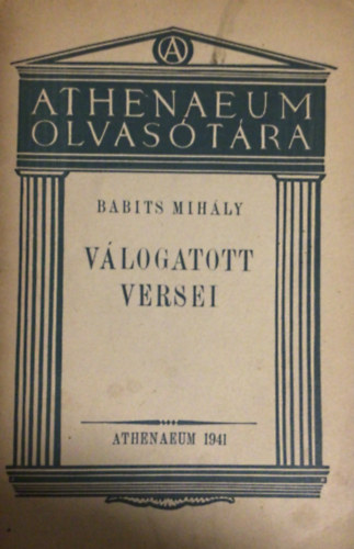 Babits Mihály: Babits Mihály válogatott versei antikvár