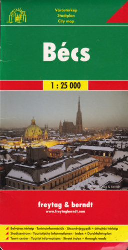Bécs várostérképe -  1:25 000 antikvár
