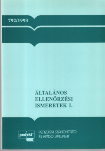 Kovács Lajos: Általános ellenőrzési ismeretek I. antikvár
