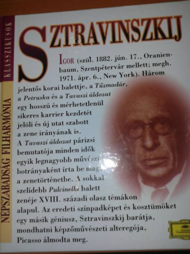 Sztravinszkij (La Gran Musica + CD) antikvár