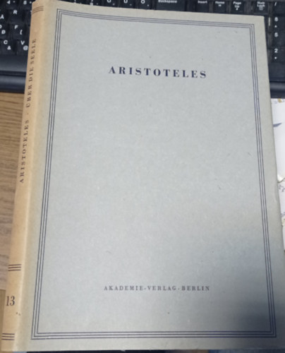 Aristoteles, Willy Theiler: Über die Seele antikvár