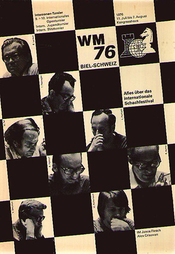 WM 76 Biel-Schweiz Offizielles Turnierbuch Interzonen-Turnier antikvár