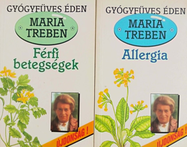 Maria Treben: Allergia+Férfi betegségek (2db!) antikvár