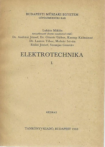 Lukáts Miklós: Elektrotechnika I-II. antikvár