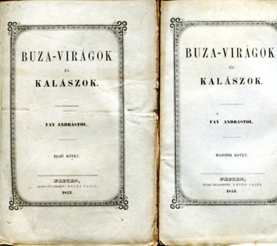 Fáy András: Buza-virágok és kalászok I-II. kötet antikvár