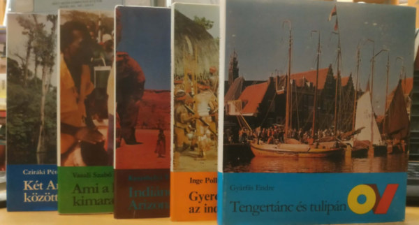 Keszthelyi Tibor, Gyárfás Endre, Inge Pollack, Vasali Szabó László, Cziráki Péter: 5 db Ország-Világ: Ami a híradóból kimaradt + Indiánok Arizónában + Gyere az indiánok közé + Két Amerika között + Tengertánc és tulipán antikvár