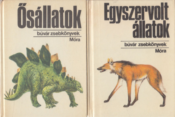 2 db kötet a Búvár Zsebkönyvek sorozatból: Ősállatok + Egyszervolt állatok antikvár