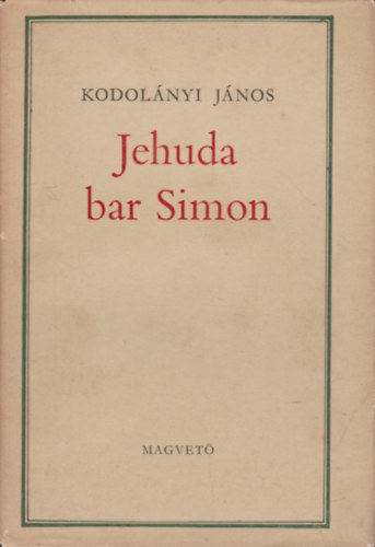 Kodolányi János: Jehuda bar Simon antikvár
