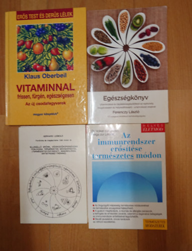 Gerhard Leibold, Dr. Volker zur Linden - Helga zur Linden, Ferenczy László, Klaus Oberbeil: 4 könyv az immunrendszer erősítéséről: Az immunrendszer erősítése természetes úton, Ellenállóerőn, védekezőképességünnk fokozása, Egészségkönyv, Vitaminnal frissen, fürgéén, egészségesen antikvár