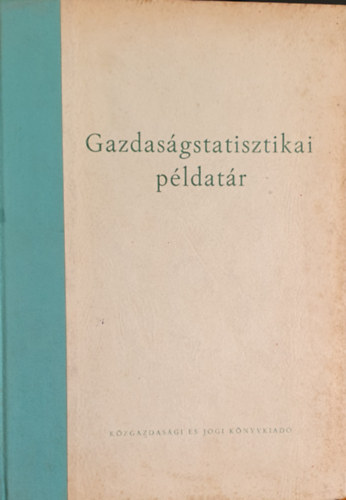 Gazdaságstatisztikai példatár antikvár