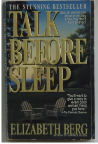 Elizabeth Berg: Talk before sleep antikvár