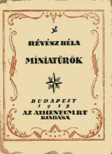 Révész Béla: Miniatürök antikvár