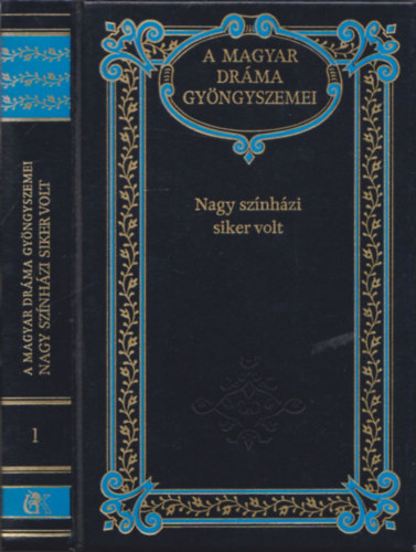 Kerényi Ferenc (szerk.): Nagy színházi siker volt (A magyar dráma gyöngyszemei 1.) antikvár