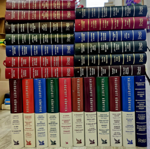 David Baldacci, John Grisham, Nora Roberts, Nelson DeMille, Nicholas Sparks, Danielle Steel, Ken Follett, Tom Clancy, Mary Higgins Clark, Wilbur Smith, Frederick Forsyth, Peter Mayle, Lee Child, Jack Higgins, Nicholas Evans, Sandra Brown: 24db a Reader's Digest válogatott könyvek sorozatból, KÖNYVMENTŐ AJÁNLAT antikvár