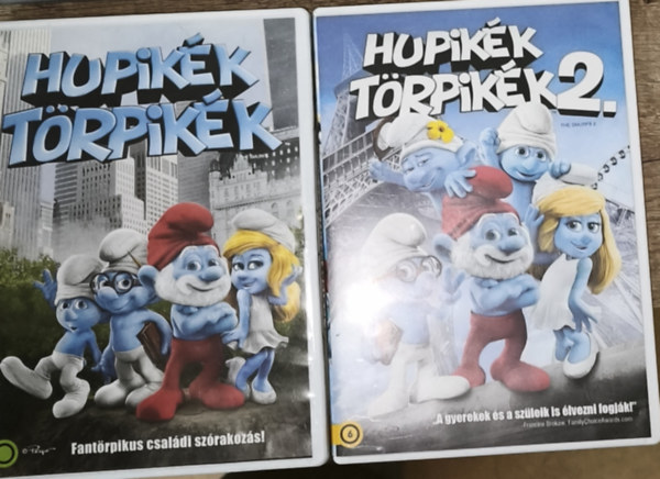 2db Hupikék Törpikék DVD - Hupikék Törpikék 1. rész, Hupikék Törpikék 2. rész antikvár