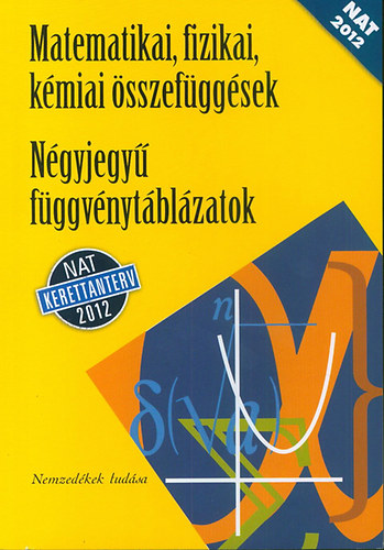 Matematikai, fizikai, kémiai összefüggések - Négyjegyű függvénytáblázatok könyv