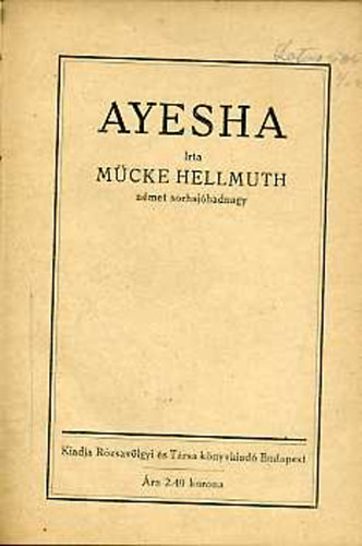 Mücke Hellmuth: Ayesha antikvár
