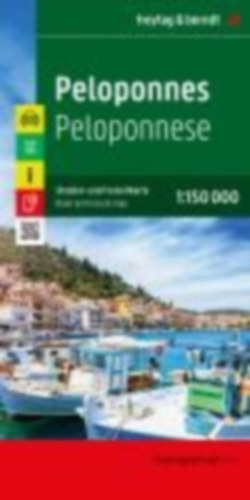 Peloponnes, Straßen- und Freizeitkarte 1:150.000, freytag & berndt idegen