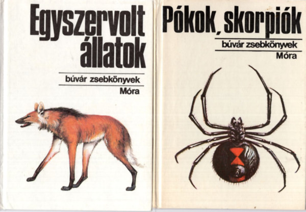 Dr. Kalmár  Zoltán, Farkas Henrik, Szalkay József: 3 db Búvár zsebkönyvek ( együtt ) 1. Pókok, skorpiók, 2. Egyszervolt állatok, 3. Trópusi pillangók antikvár