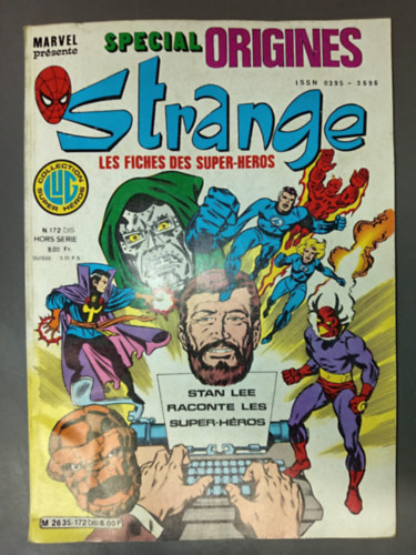 Marvel Présente: Strange: Special Origines; Les Fisches des Super-Heros (N. 172; ISSN: 0395 - 3696) antikvár