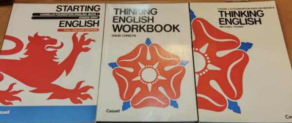 David Christie, Michael Thorn, Joanna Gray: 3 db Cassel: Thinking English + Thinking English Workbook + Starting English (Full-Colour Edition) antikvár