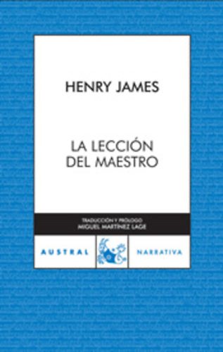 Henry James: La Lección Del Maestro idegen