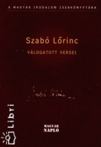 Szabó Lőrinc: Szabó Lőrinc válogatott versei könyv