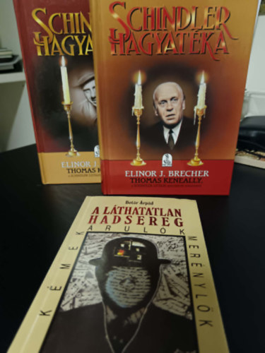 Elinor J. Brecher, Botár Árpád: Schindler hagyatéka I-II.+A láthatatlan hadsereg Kémek, árulók, merénylők antikvár
