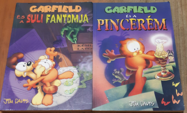 Jim Davis: Garfield és a pincerém + Garfield és a suli fantomja antikvár