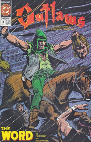 Michael Jan Friedman: Outlaws Comic # 3 - DC Comics - November 1991 antikvár