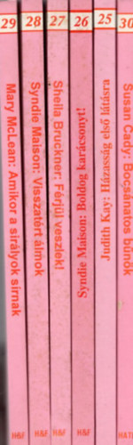 Mary McLean, Syndie Maison, Sheila Bruckner, Judith Kay, Susan Cady: 6db Szerelem & Romantika regény: Házasság első látásra +Boldog karácsonyt! + Férjül veszlek! +Visszatért álmok +Amikor a sirályok sírnak +Bocsánatos bűnök. antikvár