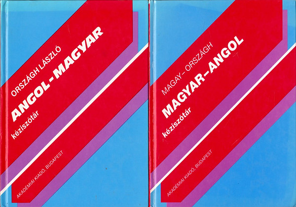 Országh Láslzó (szerk.); Magay Tamás-Országh László: Angol-Magyar kéziszótár + Magyar-Angol kéziszótár könyv