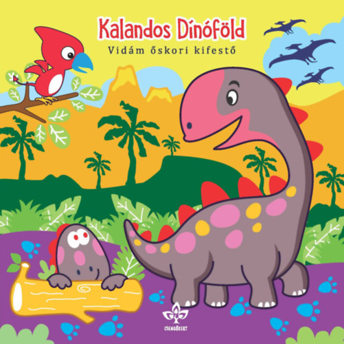 Kalandos Dínóföld - Vidám őskori kifestő akciós termékkép 1