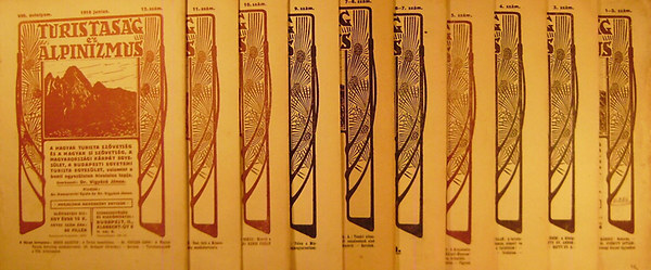Vigyázó János dr.: Turistaság és Alpinizmus. VIII. évfolyam 1917-18. könyv