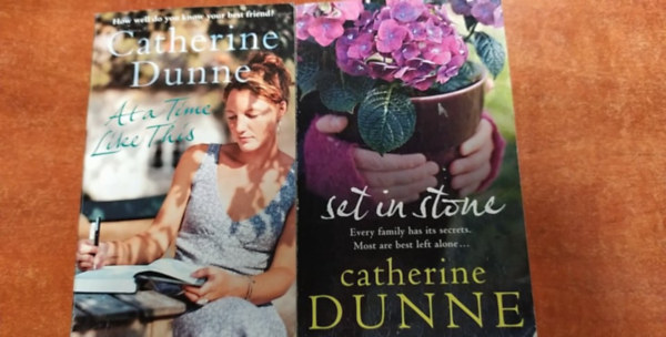 2 db Catherine Dunne könyv angolul:At a Time Like This,Set in Stone idegen