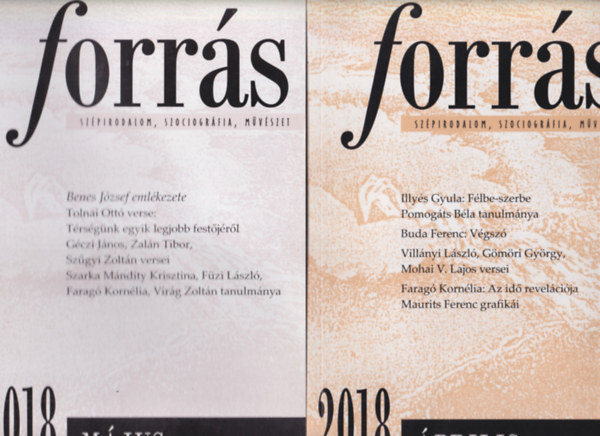 Füzi László, Buda Ferenc: Forrás 2018 április, május, június, szeptember, december ( 5 db ) antikvár