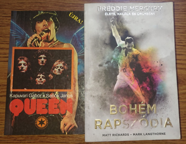 Kapuvári Gábor-Sebők János, Matt Richards, Mark Langthorne: 2 könyv a Queenről: Queen, Bohém rapszódia antikvár