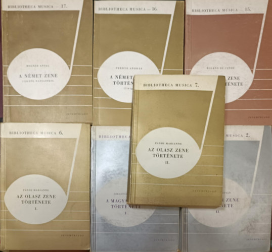 Molnár Antal, Pernye András, Roland de Candé, Szelényi István, Pándi Marianne: Bibliotheca musica könyvcsomag antikvár
