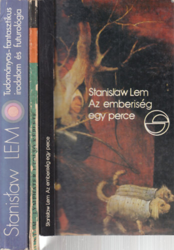 Stanislaw Lem: 3 db. sci-fi (Az emberiség egy perce + Lymphater utolsó képlete + Tudományos-fantasztikus irodalom és futurológia) könyv