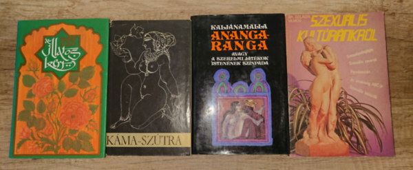 Kaljánamalla, Muhammad An-Nefzawi, Dr. Szilágyi Vilmos: 3 klasszikus keleti erotikus mű + ajándék könyv a szexualitásról: Anangaranga, Káma-szútra, Az illatos kert + Szexuális kultúránkról antikvár