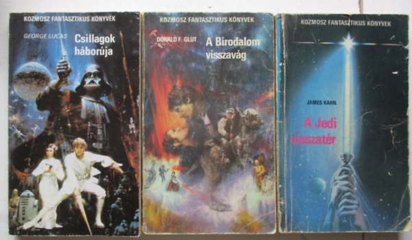 George Lucas; Donald F. Glut; James Kahn: Csillagok háborúja + A Birodalom visszavág + A Jedi visszatér (3 kötet) antikvár