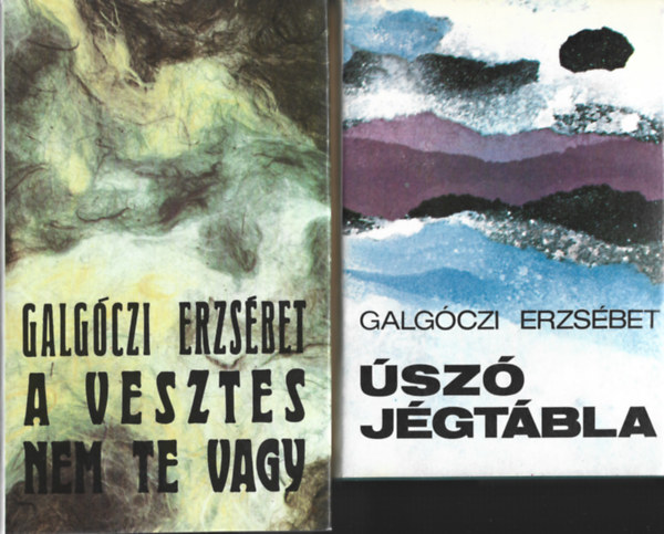 Galgóczi Erzsébet: 2 db könyv, A vesztes nem te vagy, Úszó jégtábla antikvár