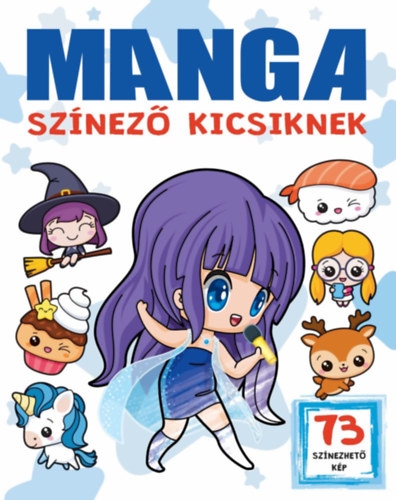 Manga színező kicsiknek könyv