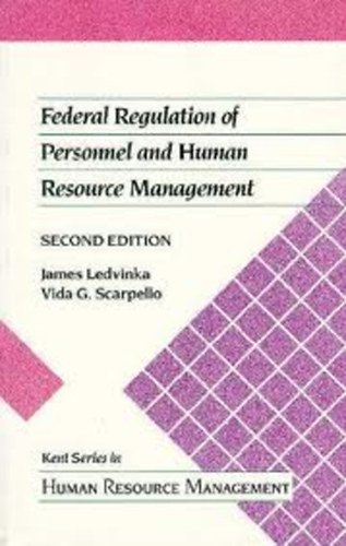 james ledvinka: federal regulation of personnel and human resource management antikvár