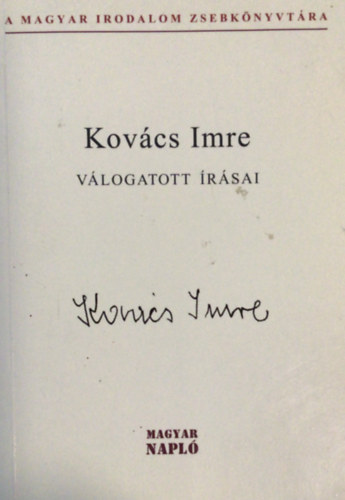 Kovács Imre: Kovács Imre válogatott írásai antikvár