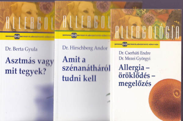 Allergológia könyvcsomag 3db antikvár