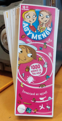 Editions Play Bac, Szűcs Adrienn (SZERK.): Agymenők: 1000 kérdés és válasz 10-11 éveseknek (pink) antikvár