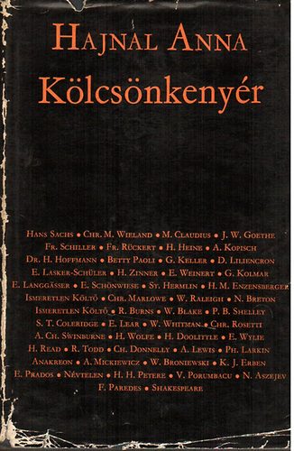 Hajnal Anna: Kölcsönkenyér  (válogatott versfordítások) antikvár